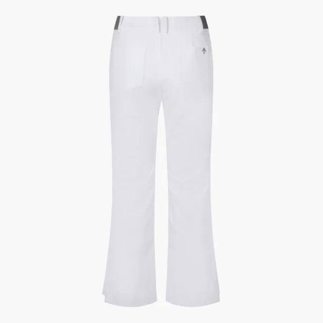 【DESCENTE】GOLF 迪桑特 女款 運動修身長褲 微喇叭褲 高爾夫長褲 運動褲 微喇叭褲(白色)