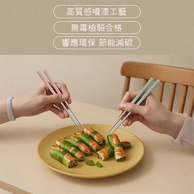 【GREEN BELL 綠貝】316食光漫旅餐具組-2入組(含筷子/湯匙/收納盒 耐摔 耐用 隔熱防燙)
