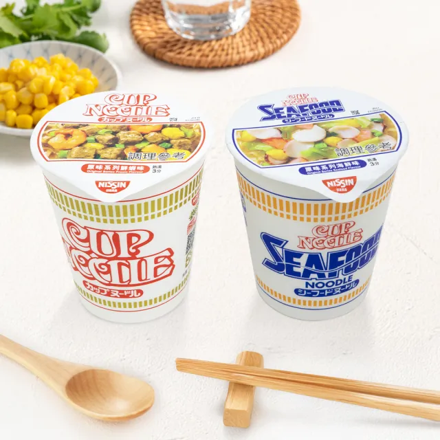 【NISSIN 日清】合味道原味系列杯麵 口味任選(海鮮味/鮮蝦味/香辣海鮮味 70g-71g)