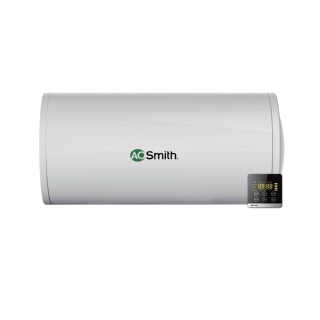 A.O. Smith 史密斯 CEWHR-100PE6 電熱水器，提供 100L 大容量熱水，採用數位恆溫控溫功能，水溫設定範圍 35-75℃，電熱管加熱方式，能源效率第五級，額定功率 2000W，尺寸 W1028 x D463 mm，重量 33kg，2年保固，適閤家庭使用，中國製造，220V 電壓，1/2 英吋水管口徑。