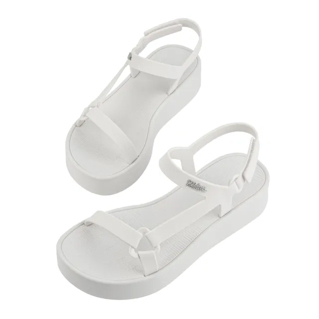 【Melissa】三角扣環工字涼鞋(白色)