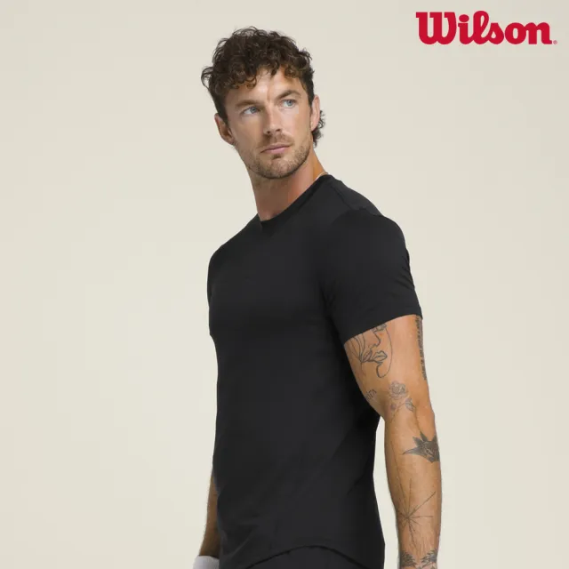 【WILSON】Everyday Performance Tee 男款 服飾 短袖T恤 黑色 WM00011431BKA