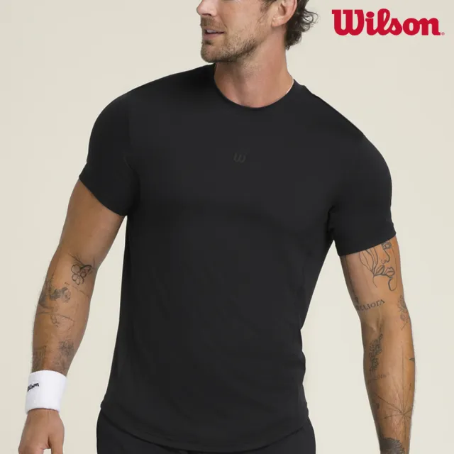 【WILSON】Everyday Performance Tee 男款 服飾 短袖T恤 黑色 WM00011431BKA