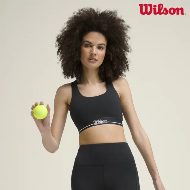 【WILSON】Doubles Racerback Bra 女款 服飾 運動內衣 黑色 WW00386411BKA