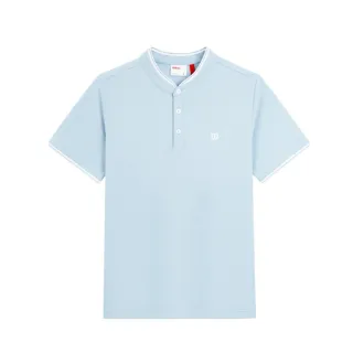 【WILSON】Henley Collar Polo 男款 服飾 POLO衫 暮藍色 WN00106U016002