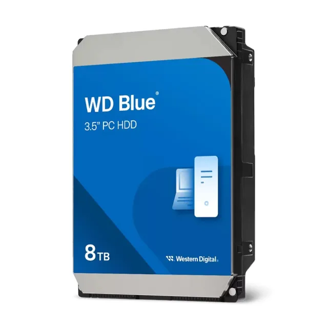 【WD 威騰】藍標 8TB 3.5吋 5640轉 256MB 桌上型 內接硬碟(WD80EAAZ)