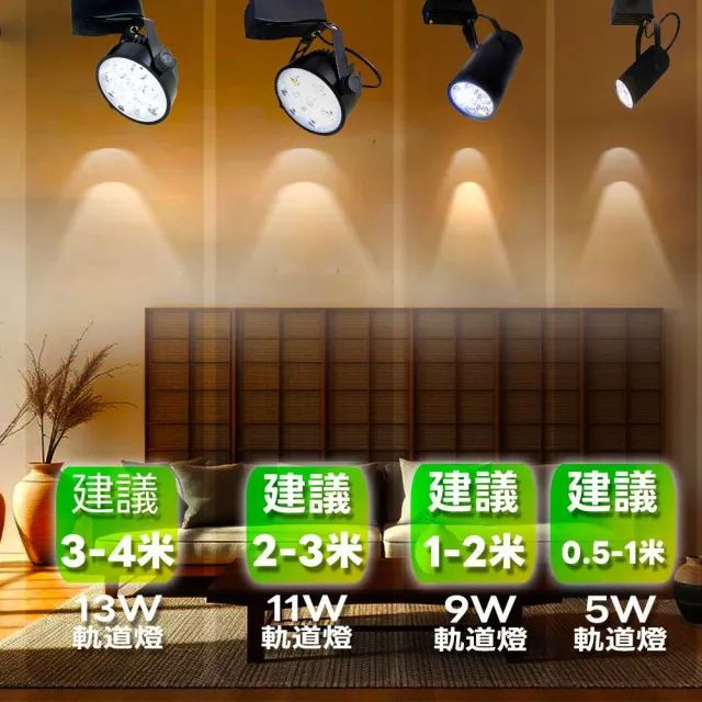 【KISS QUIET】12入組 質感黑-超耐用 白光/黃光 11W LED碗型軌道燈 9晶(LED軌道燈 LED燈泡 小射燈 投射燈)