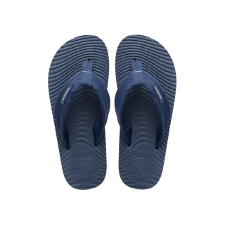【havaianas 哈瓦仕】拖鞋 男鞋 夾腳拖 寬面 織帶 Surfer Coast 藍 4150257-6780M (哈瓦士)