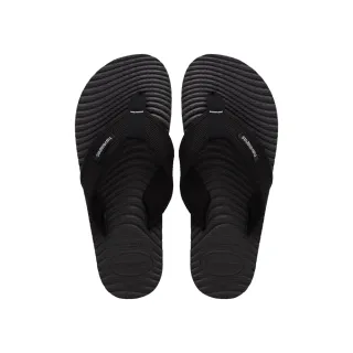 【havaianas 哈瓦仕】拖鞋 男鞋 夾腳拖 寬面 織帶 Surfer Coast 黑 4150257-0414M (哈瓦士)