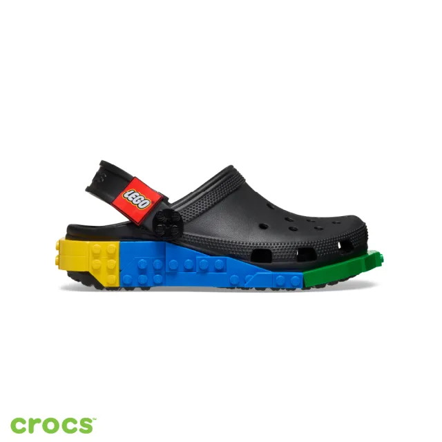 【Crocs】中性鞋 LEGO® 創意聯名系列克駱格 洞洞鞋 黑色(211873-001)