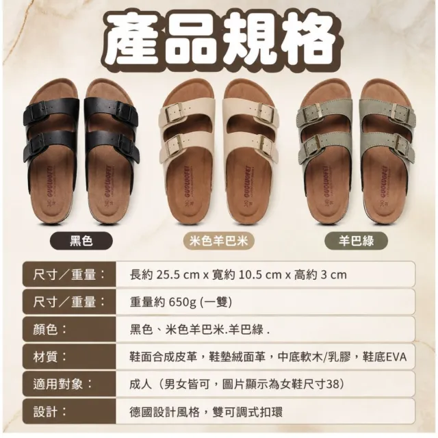 成人勃肯拖鞋(升級版鞋面車邊 真皮拖鞋 加厚足弓軟墊 拖鞋女外出 女拖鞋 男拖鞋 柏肯拖鞋)