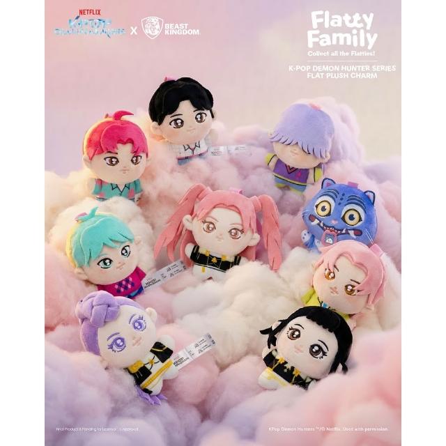 【Beast Kingdom 野獸國】KPOP 獵魔女團 扁扁絨毛娃娃吊飾 HUNTR/X & Saja Boys & Derpy