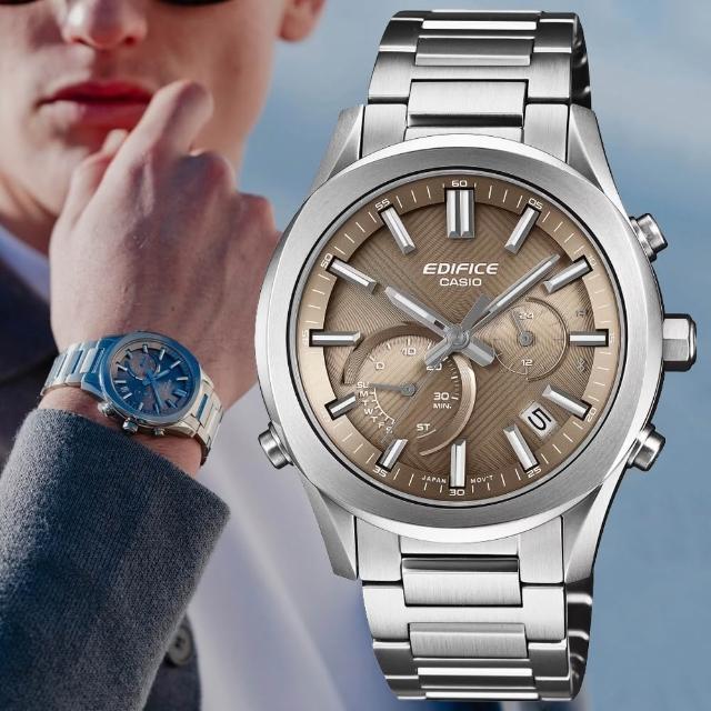【CASIO 卡西歐】EDIFICE 藍牙連線 賽車風格 太陽能計時腕錶 錶 手錶 送禮(EQB-1300D-5A)