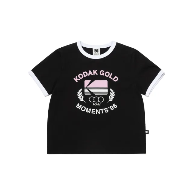 【KODAK Apparel】柯達 女款 短袖T恤 Kodak gold 棉質 共2色 / KB602005BLK KB602005WHT