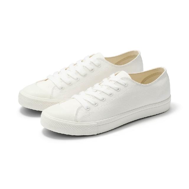 【MUJI 無印良品】撥水加工舒適休閒鞋(白色)