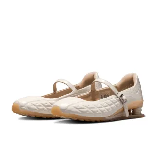 【NIKE 耐吉】W Shox Z Calistra 米白 芭蕾風 皮革 彈簧 休閒鞋 運動鞋 女鞋 IR5510-100