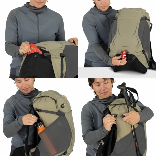 【Osprey】☆2026新改款☆ Hikelite 32 輕量網架背包 Olive Tan｜健行背包 運動後背包 多功能旅行背包