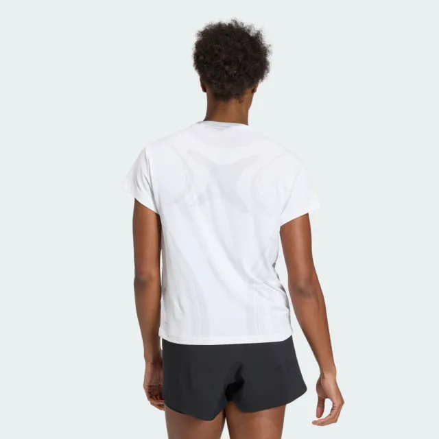 【adidas 愛迪達】短袖上衣 女 訓練 慢跑 亞規 AIRCHILL T 3.0 白 KS8952