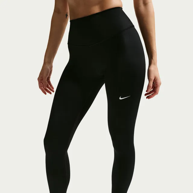 【NIKE 耐吉】緊身長褲 女 運動褲 瑜珈 高腰 九分 速乾 AS W NK DF ONE HR 7/8 TIGHT 黑 FN3233-013