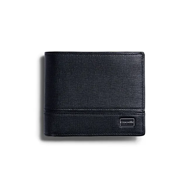【Crocodile】男生短夾 9卡拉鍊零錢袋 中翻子夾 Oxford 2.0系列-0103-12102-鱷魚皮件