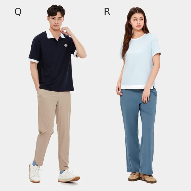 【Hang Ten】出清品-男女裝-涼感3M吸濕排汗防潑水口袋運動長褲(多款選)