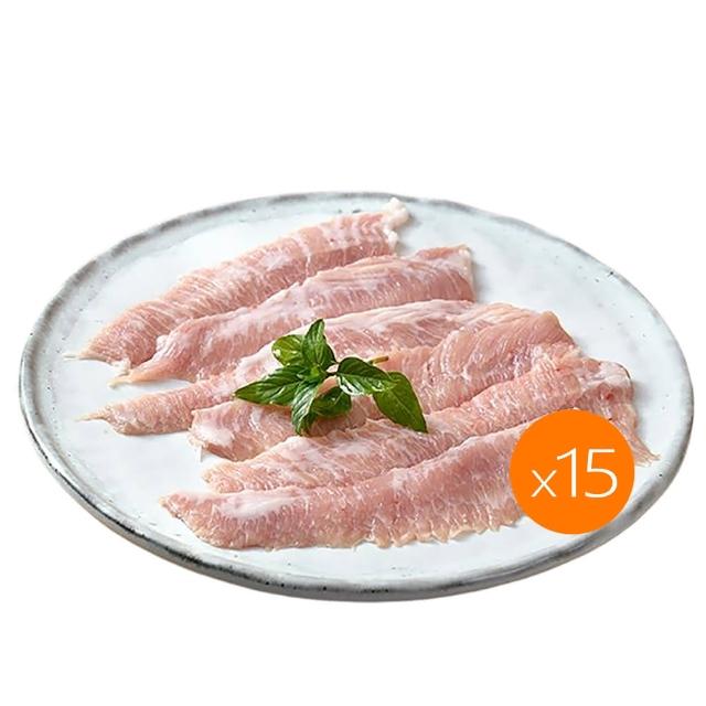 【卜蜂】特選國產手切 霜降松阪豬 超值15包組(150g/包_團購.家常料理.宴客首選.露營燒烤)