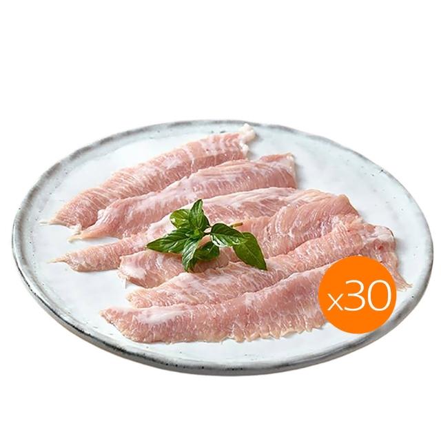【卜蜂】特選國產手切 霜降松阪豬 超值30包組(150g/包_團購.家常料理..宴客首選.露營燒烤)