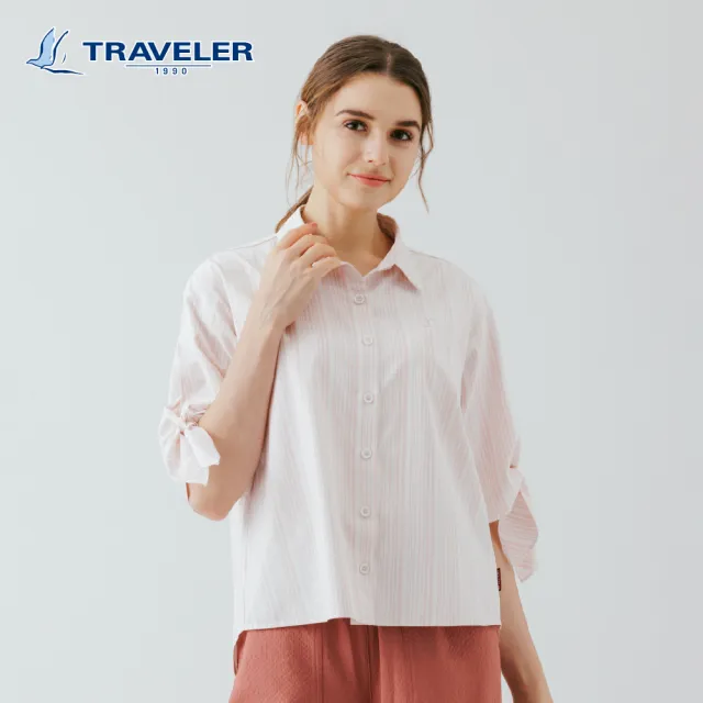【TRAVELER 旅行者】男女款吸排抗UV襯衫|261TR714.15