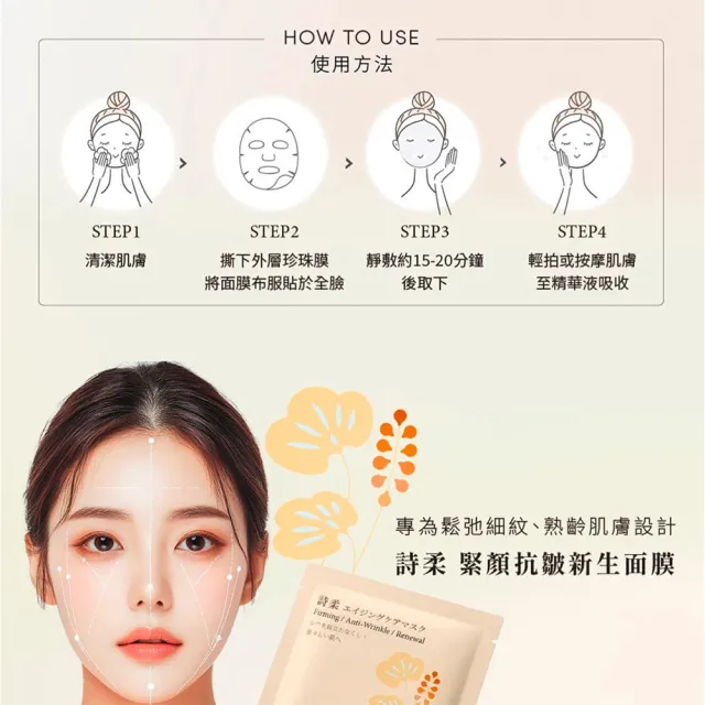 【南六】詩柔 台製新版面膜系列 (6片/盒) x6