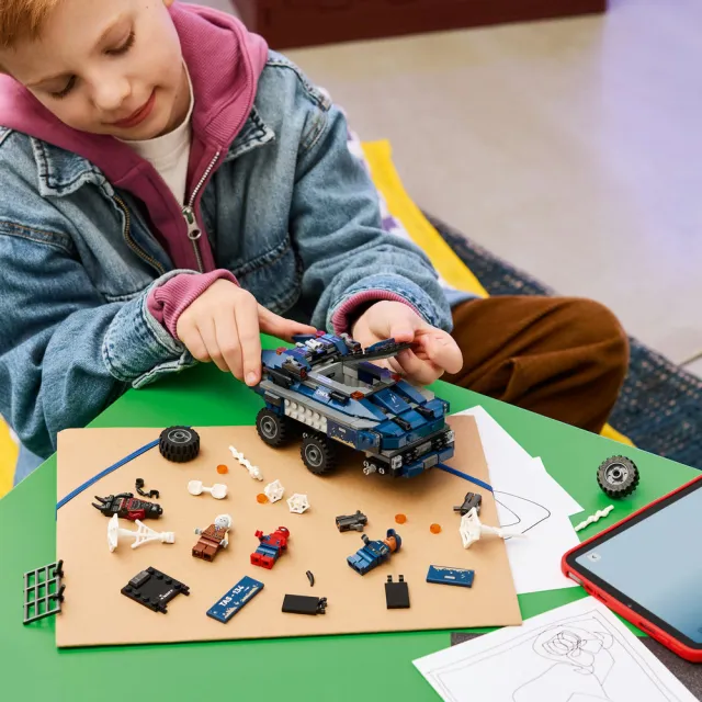 【LEGO 樂高】漫威超級英雄系列 76349 蜘蛛人囚車追逐戰(創意力遊戲 漫威 禮物 玩具)