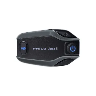 【Philo 飛樂】Jazz5 800Mah 高CP值全混音 安全帽藍牙耳機 (機車通勤必備/情侶機車對講)
