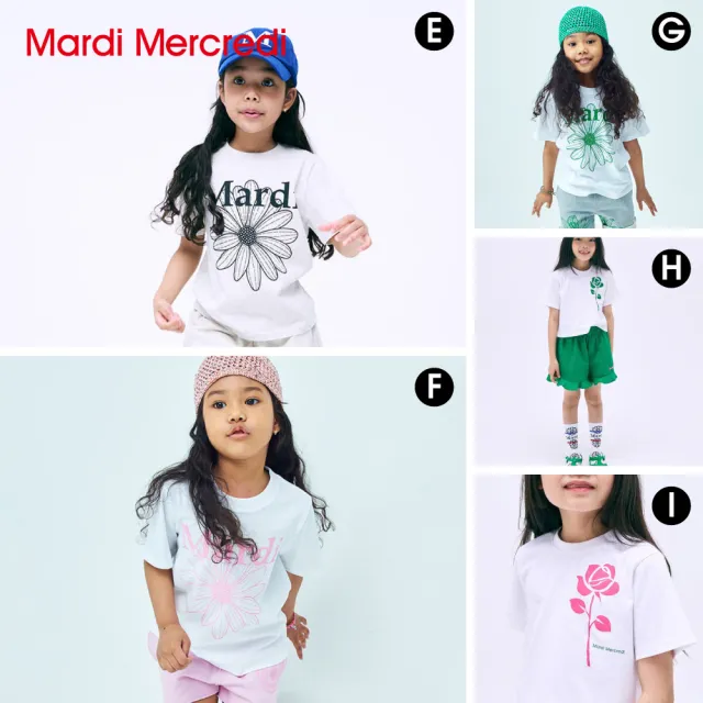【MARDI MERCREDI】童裝 印花短TEE 白色 經典臘腸狗 小雛菊 KIDS TSHIRT DDANJI