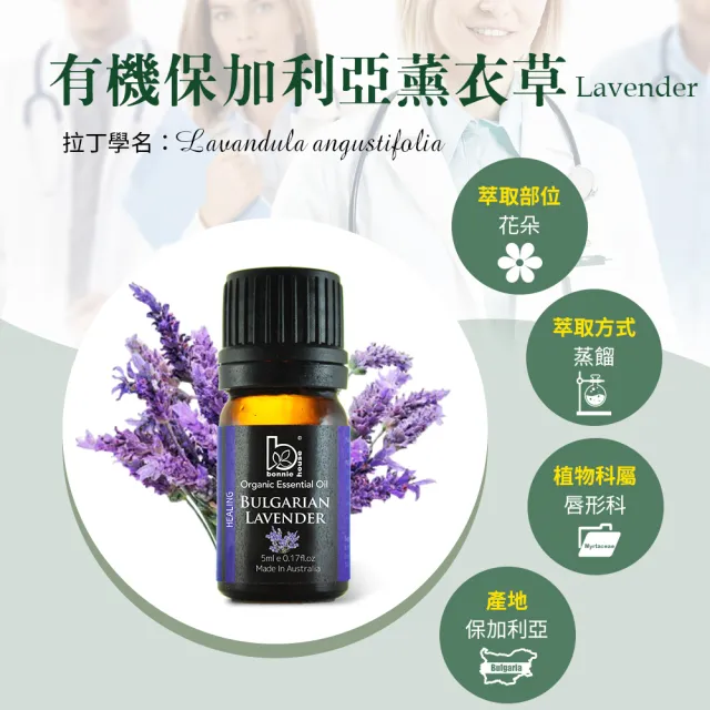 Bonnie House有機高山薰衣草精油舒活組