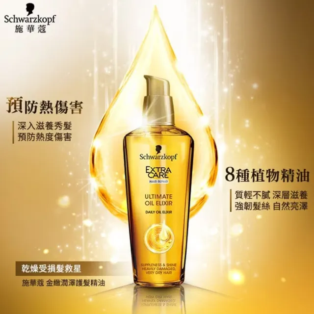 【Schwarzkopf 施華蔻】金緻潤澤護髮精油75ml