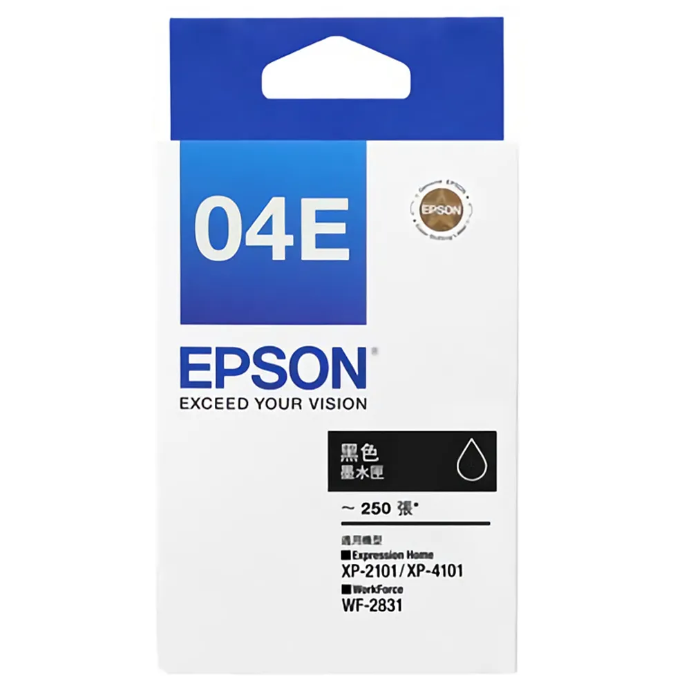 EPSON】官方直營04E 原廠黑色墨水匣(T04E150_XP-2101/XP-4101) - momo