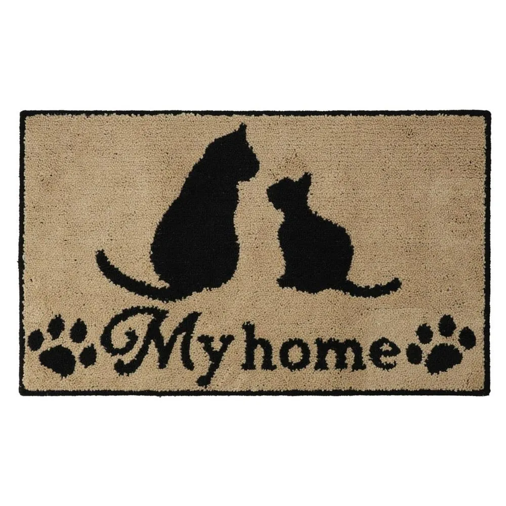 【NITORI 宜得利家居】(DECO HOME商品)地墊 CAT 黑貓 nsFM02 45×75(DH)