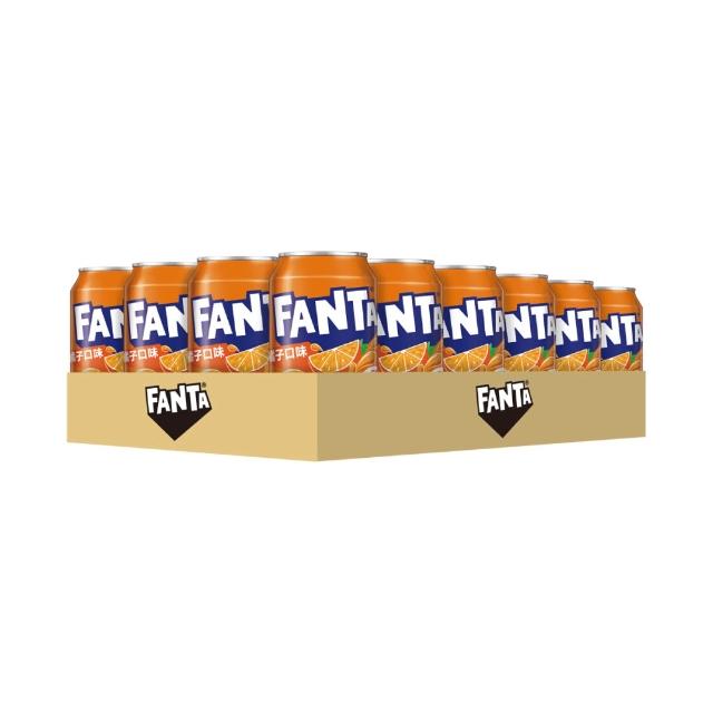 【Fanta 芬達】橘子汽水 易開罐330ml x24入/箱