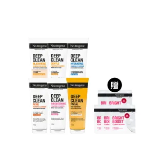 【Neutrogena 露得清】深層淨化洗面乳100g x9入(抗黑頭柔珠/保濕/透亮/抗痘/毛孔潔淨 6款任選 柯佳嬿代言)