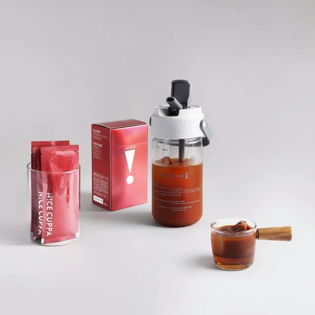 【CAFE!N 硬咖啡】咖啡紅茶食譜吸管杯｜700ml