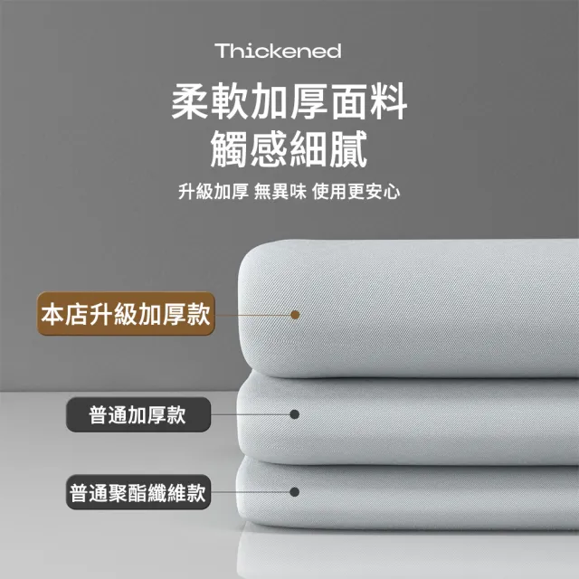 【The rare】現代簡約加厚防霉浴簾 180x200cm(防水簾/隔斷簾/浴室乾濕分離/免打孔掛環)
