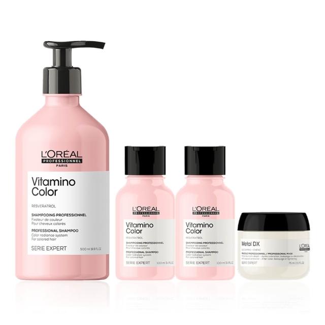 【L’OREAL 巴黎萊雅PRO】絲漾博飽和護色洗髮精500ml(護色首選/染髮必備/護髮/持久)