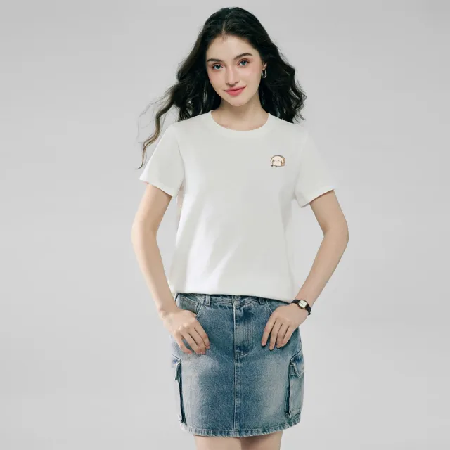 【GIORDANO 佐丹奴】女裝純棉印花短袖T恤(多色任選)
