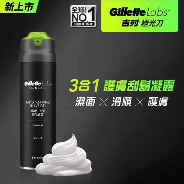 【Gillette 吉列】Labs 極光系列刮鬍凝露