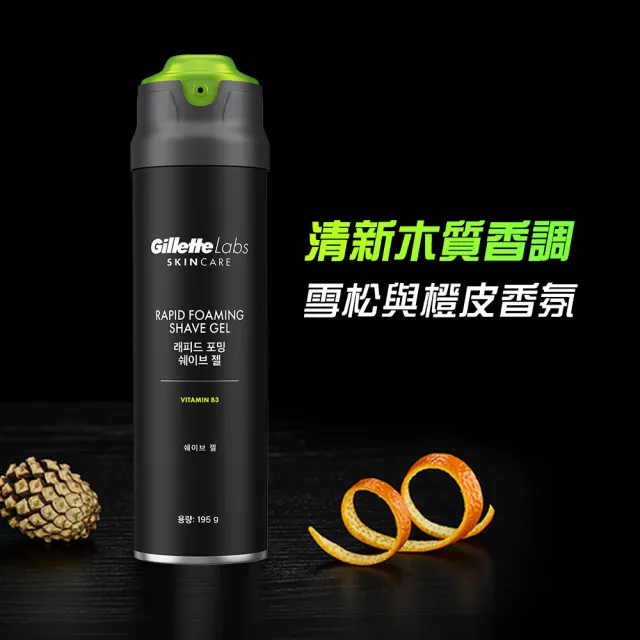【Gillette 吉列】Labs 極光系列刮鬍凝露