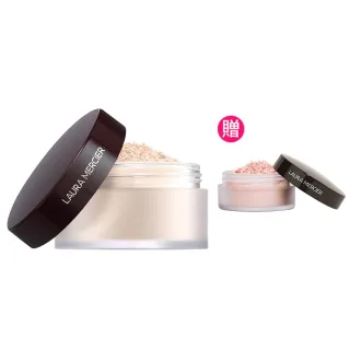 【LAURA MERCIER 蘿拉蜜思】煥顏透明蜜粉29g超殺組(冠軍蜜粉/定妝散粉)