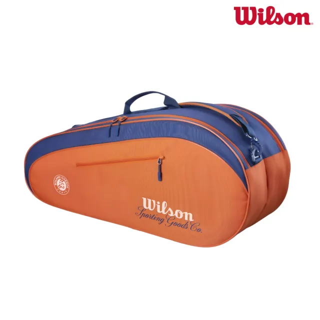 【WILSON】ROLAND GARROS 2026 TEAM 6PK RACKET BAG C 配件 網球拍袋 陶土橘 WR8053301001