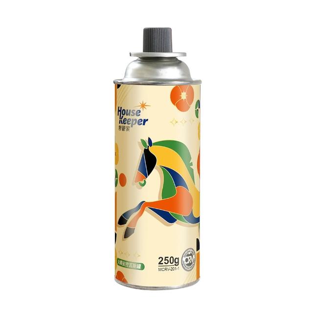 【妙管家】火順安控通用瓦斯罐250g 好運奔馳版 12入組 (大容量防爆CRV卡式罐 戶外露營野炊瓦斯瓶)