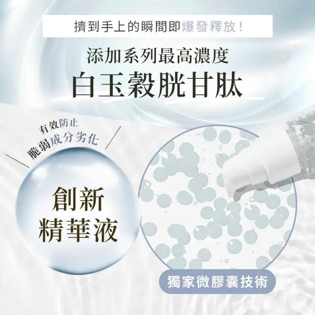 【CAPSULE SERUM】珂蓓思 高濃度極光雪白穀胱精華30mLx3(穀胱甘肽/膠原蛋白/玻尿酸/神經醯胺/積雪草/美白)