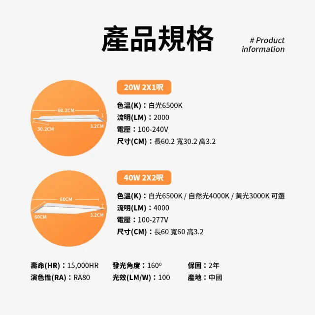 【DanceLight 舞光】2入組 LED柔光平板燈 2呎X1呎 20W 直下式 輕鋼架面板燈(白光)