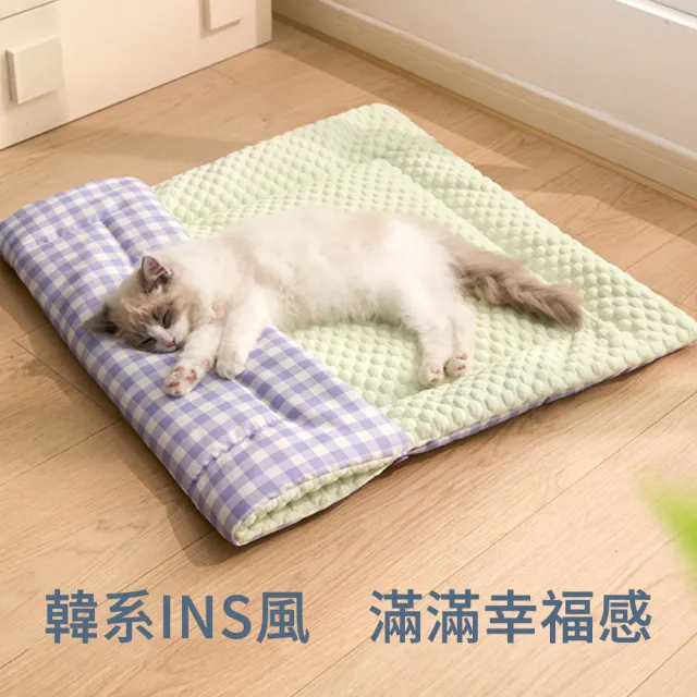 【BaoBay】三用寵物冰墊降溫貓窩/狗窩(冰豆豆涼感睡墊 貓床 寵物睡墊 多功能 物理散熱)